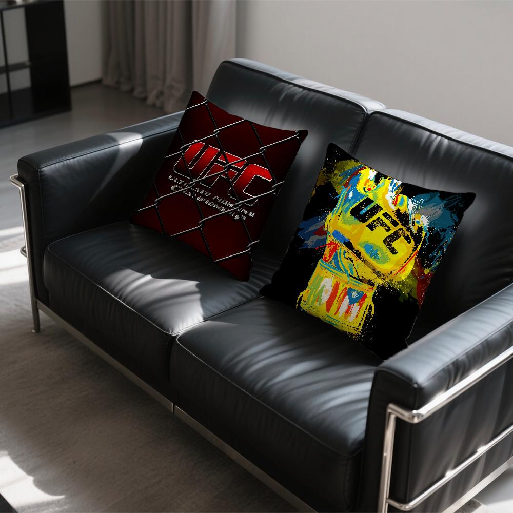 U-UFC Boxing Match cushion cover Square Sofa Cushion Cover Casual Skin-Friendly Comfortable Pillow Cover