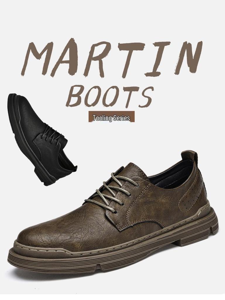 Men's Cowhide Leather Casual Work Shoes - New Formal Business Style