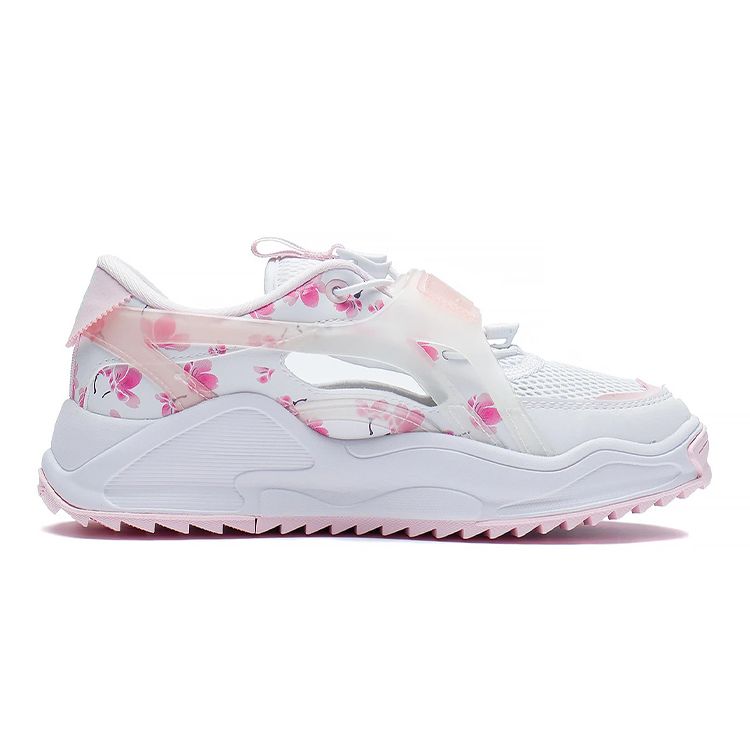 Li Ning Comfortable Versatile Non-Slip Shock-Absorbing Wear-Resistant Breathable Casual Shoes Kids Shoes Strawberry-Pink YKCS042-6