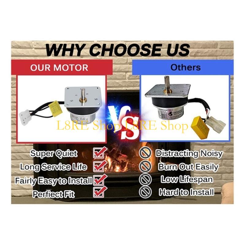 L8RE 2.4RPM Feed Motor For Pellet Furnaces Stove Auger Motor 8124421 PS35 PS50 CAB50