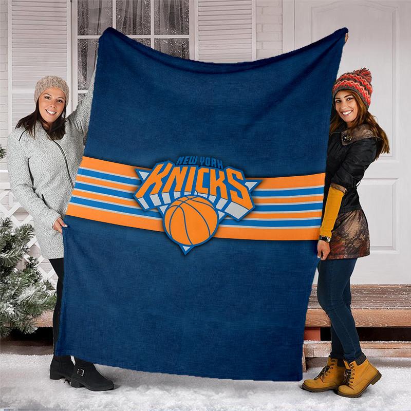 1 Stück New York Knicks Thema Decke - Digitaldruck, Polyester, Gemütlich für alle Jahreszeiten, Perfekt für draußen und Reisen