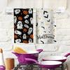 2Pcs Halloween Kitchen Towels Halloween Hand Towels, 18x26 Inch Drying Cloth Towel Halloween Scary Halloween Dish Towels for Kitchen Home, Living