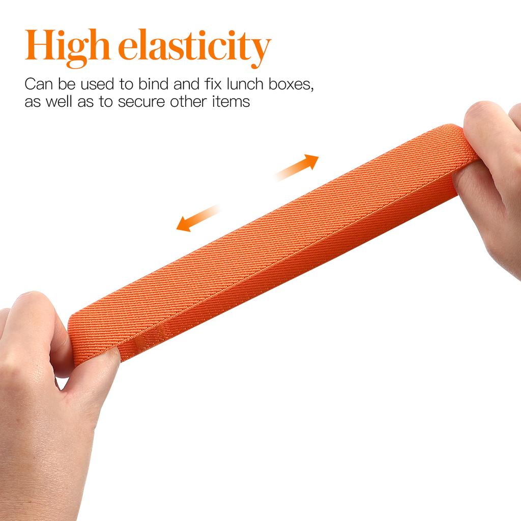4 τεμάχια/5 τεμάχια Ελαστικά Σχοινιά Στερέωσης για Bento Κουτιά Μεσημεριανού Ελαστικές Ταινίες για Δοχεία Φαγητού Bento Ρυθμιζόμενα Υψηλής Ελαστικότητας Σχοινιά Ταινίας για Κουτιά Μεσημεριανού