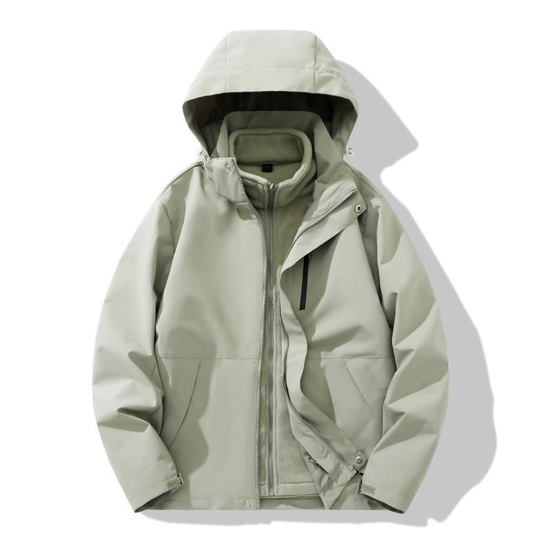 3-In-1 Jacket Women's Removable Outdoor Windproof and Waterproof Jacket