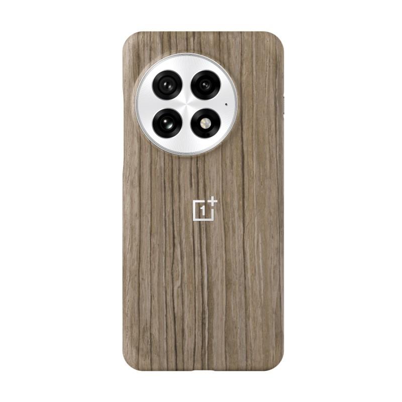 

For OnePlus 13 Official Original Case Wood Grain Magnetic Half-pack Case Slim Matte Back Cover OnePlus 13 коричневий