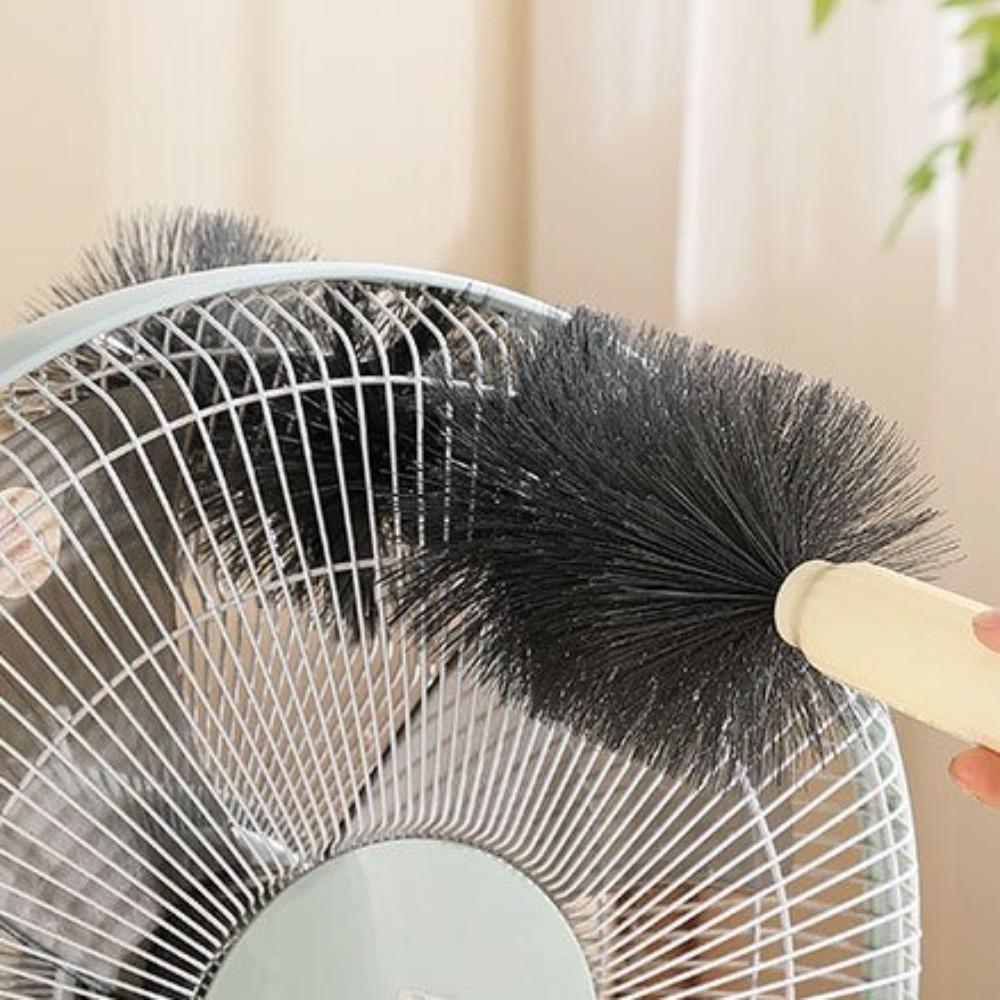 Thickened Bristle Fan Dust Removal Brush with Hang Rope Air Conditioner Brush  Office