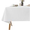 White Linen Tablecloth For The Table 140X240Cm Elegant Boho