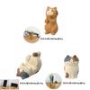 Katzen Harz Handy Ständer mit Faulenzer Halterung und Aufbewahrung für Büro Schreibtisch Dekor