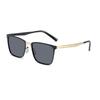 Brand Design Classic Sunglasses Uv400 Pilot Style Square Frame Lens Men Anti-Glare Driving Eyeglasses Shades For Men Eyewear