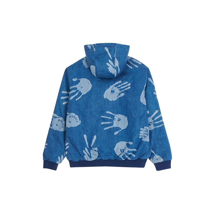 Palace Active Bredda Handprint Hooded Padded Jacket Unisex Outerwear Blue PAL-FW20-097