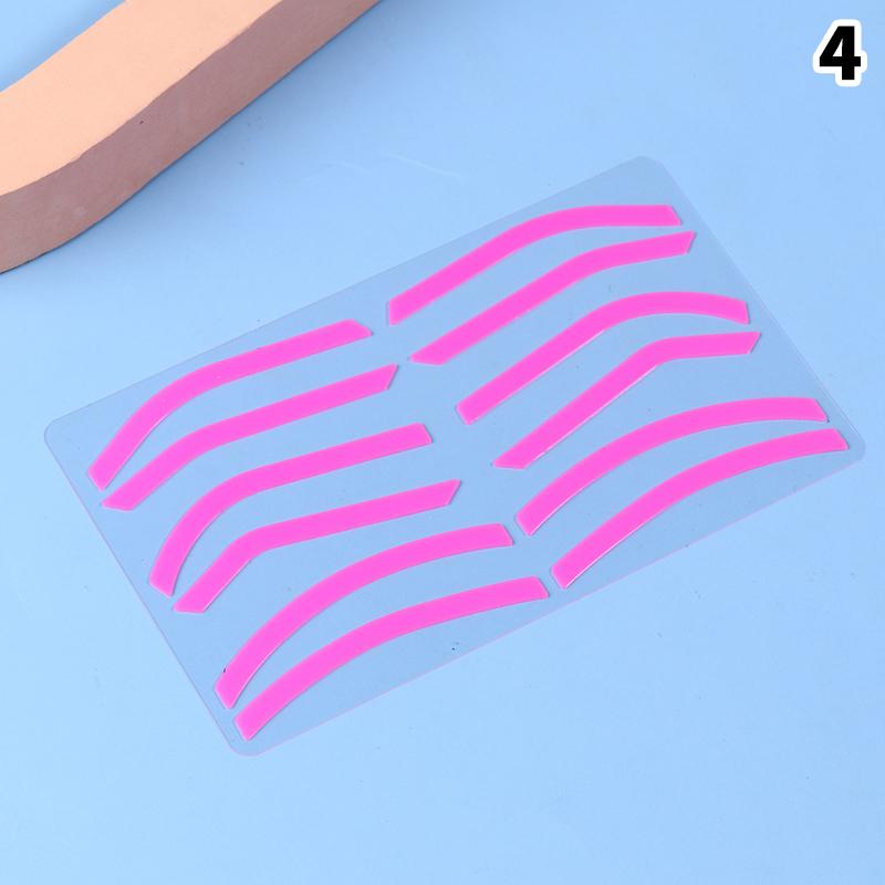 Microblading Zubehör Verstellbare Augenbrauenform Silikon Augenbrauenformungsaufkleber Hilfs-Augenbrauenschablone Make-up Werkzeuge
