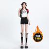 Spring and Summer Black Straight Elastic Denim Shorts for Women, Dance Hip-Hugging Versatile High-Waisted Hot Pants That Make Legs Look Longer