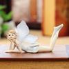 European Cute Elf Girls Resin Angel Figurines Office Desk Fairy Statue KTV Bar Ornaments Decor Home Furnishing Decoration Crafts