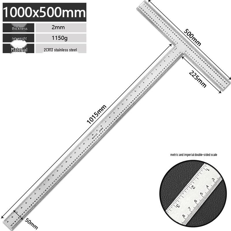 Stainless Steel Multifunctional Engineering Ruler