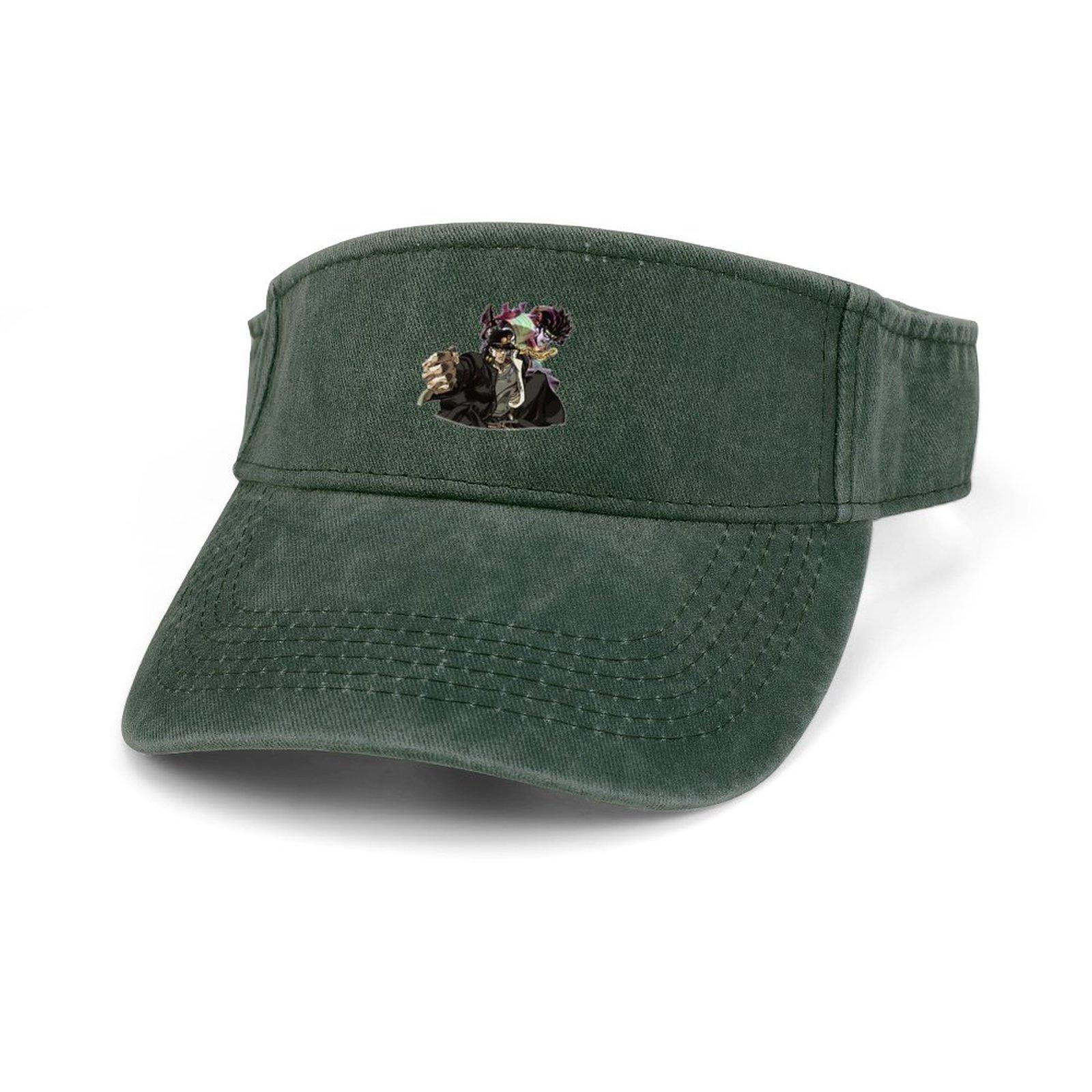 

Аниме JoJos Bizarre Adventure Солнцезащитный козырек Дырявый верх Ковбойские шляпы унисекс Женские спортивные бейсбольные теннисные кепки для гольфа с открытым верхом на заказ Шляпа One size fits all