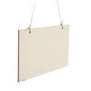 6pcs Natural Wood Blank Wooden Plaque Wooden Slice with Holes Hanging Wooden Board 7.9 X 3.9 In with Rope Wooden DIY Craft