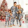 Matching Family Halloween Print Pajama Sets with Button Front Long Sleeve Loungewear for Parents and Kids