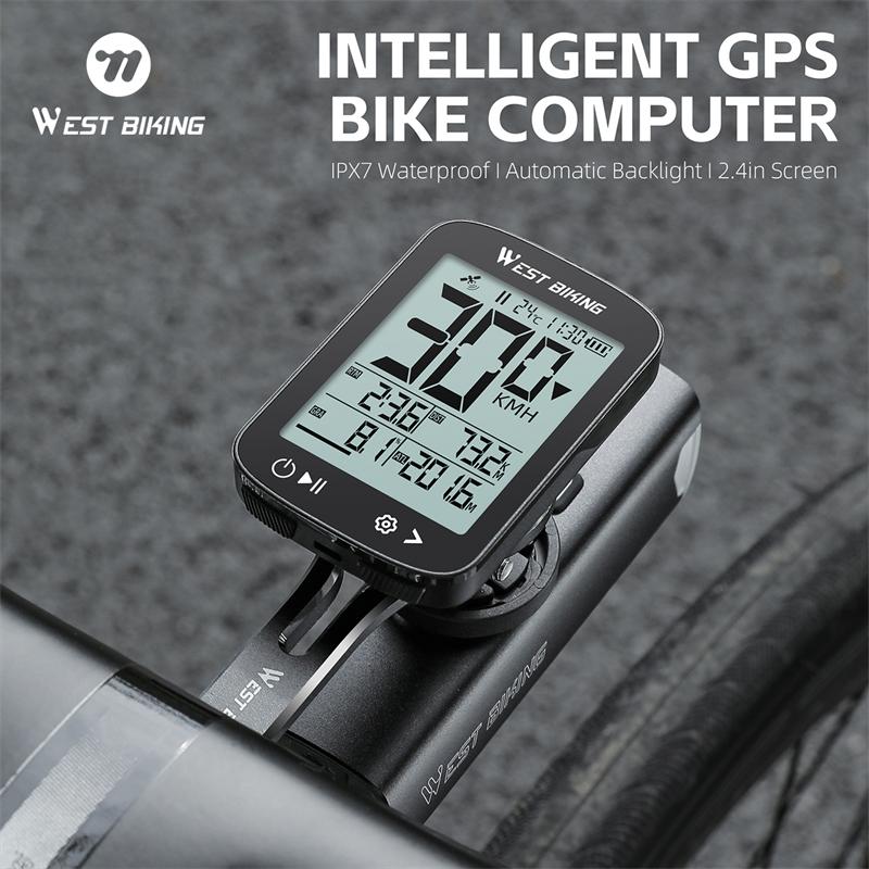 WEST BIKING GPS Bicycle Speedometer Wireless Bike Computer MTB Bicycle Accessories Type-C Charge Waterproof Cycling Odometer 1