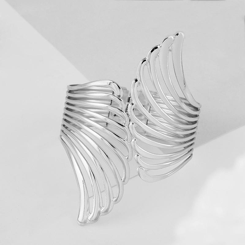 Cureaua clemă pentru perdea Perforare gratuită metal suprafață ușoară aripi model cataramă auriu