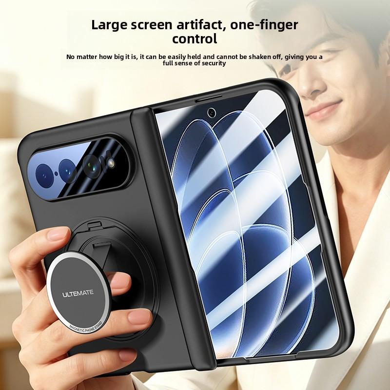 For Xiaomi Mi 18 Fold Case Hard Matte Magsafe With Ring Stand Magnetic Flim Protective Back Cover Case For Xiaomi 18 Fold Shell