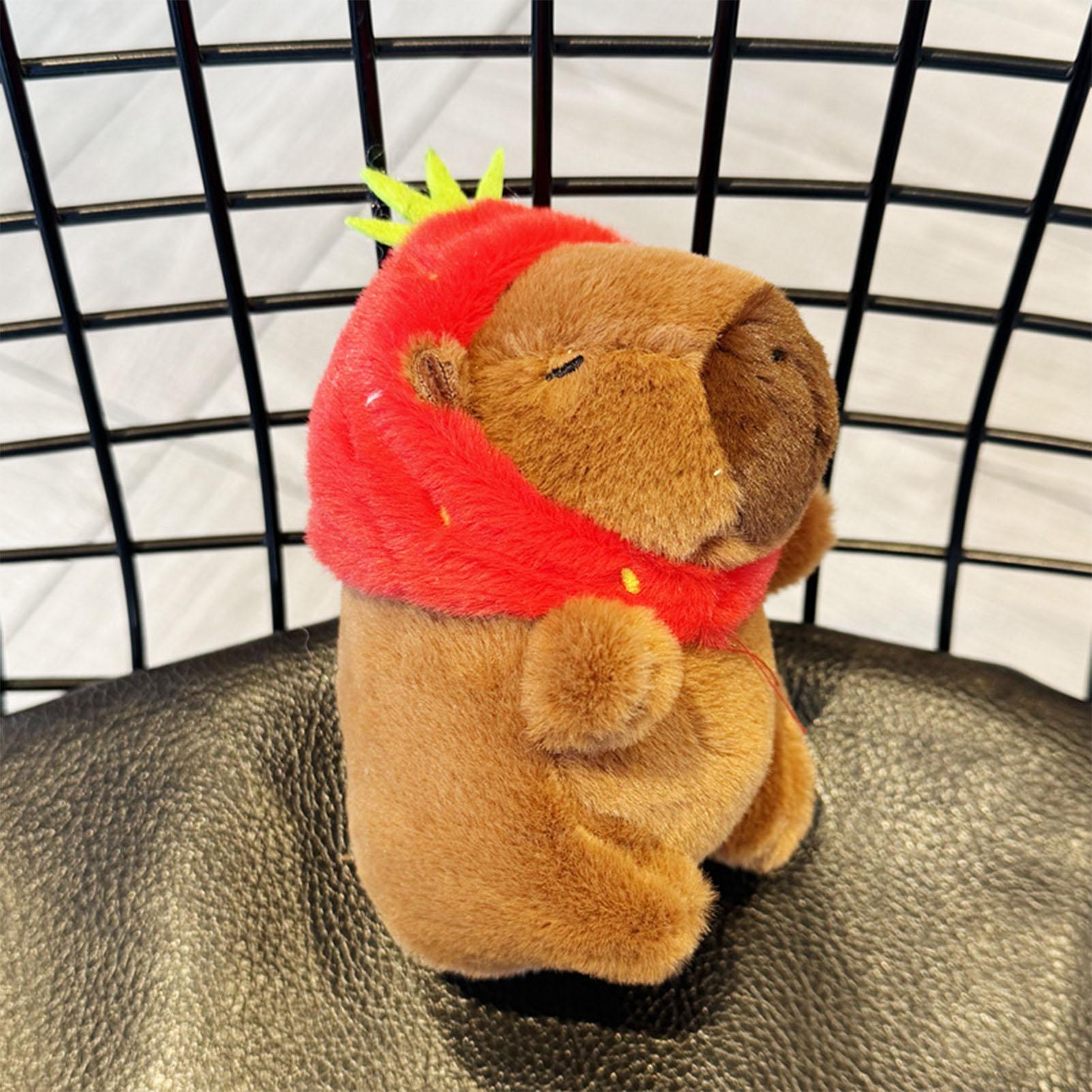 

Плюшевый брелок Капибара Очаровательный Мягкий ПП Хлопок Маленькая Мягкая Игрушка Подвеска для Рюкзака Сумки