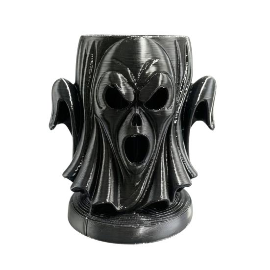 Desktop Decoration Halloween 3D Printed Ghost Egg Holder, Multi-Functional Tray Ornaments for Storage And Horror Figure Decoration, Theme Stable Base
