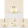 Charming Plush Bee Keychain Doll Cute Cartoon Backpack Accessory With Short Plush Material