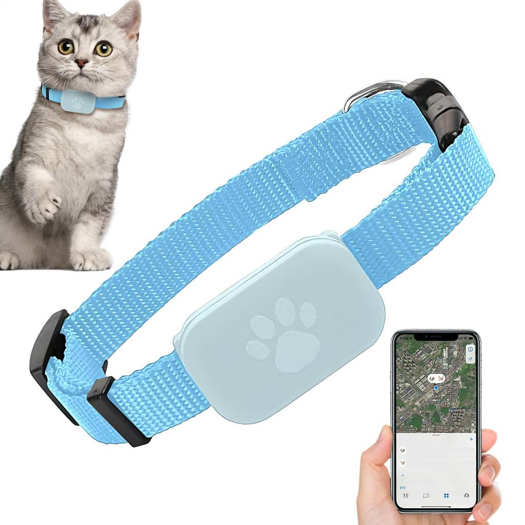 GPS Collar for Cats Kitten Collar With Tracking Safety Protection Long-Lasting Battery Pet Cat Locate Supplies