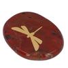 Worry Stone Gold Color Carved Dragonfly Sk   Relaxing and Soothing Balance Stone