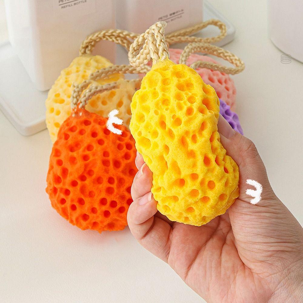 Honeycomb Massage Brush Exfoliating Shower Puff Portable Sponge Bath Ball  Bathroom