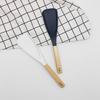 Wooden handle silicone large dense spoon silicone kitchenware non-stick pot cooking soup stirring spoon long handle salad more
