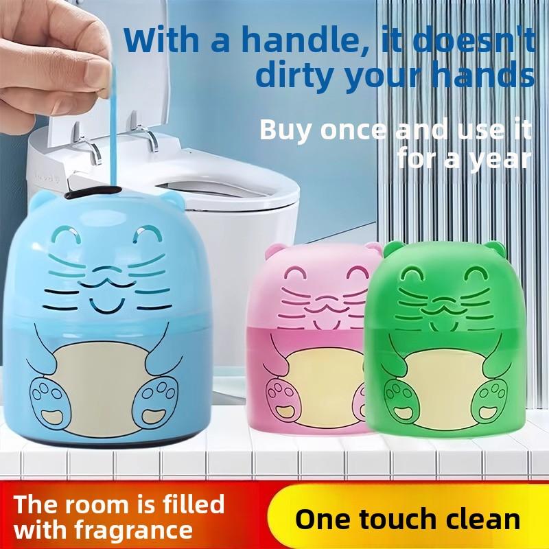 Strong Descaling, Deodorizing, and Fragrant Toilet with Blue Bubble Cleaning Solution