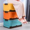 Caixa de armazenamento Suporte organizador de brinquedos dobráveis ​​de plástico resistente ao calor de grande capacidade para casa