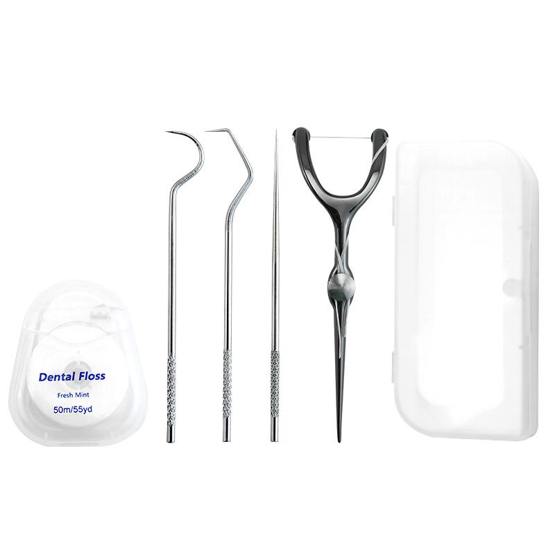 

Змінна Зубна нитка Нержавіюча сталь Y-подібний тримач для нитки Багаторазовий Зубочистка Портативний Hilo Зубна нитка Зубні палички