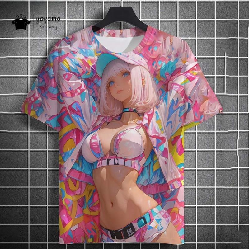 

2026 Comic Men s T-Shirt Summer Outdoor Men s Top Trendy Versatile Oversized Men s Clothing Fashion S