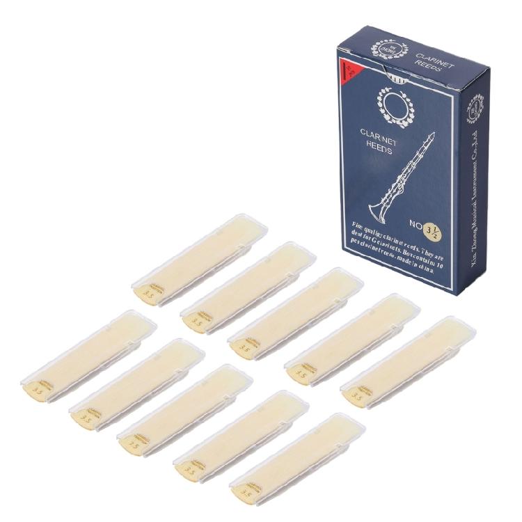 10 Pcs  Clarinet Reeds Traditional Reeds for Clarinet Beginner and Player