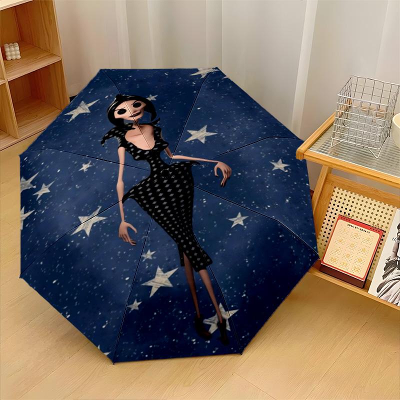 Coraline Other Mother Windproof Auto 8 Rib Folding Umbrella Portable Outdoor Parasol