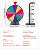 VEVOR 305 mm Spinning Prize Wheel, 10 Slots Spinning Wheel with Stand, Tabletop Win Fortune Roulette with a Dry Erase and 2 Markers, 5 Colors