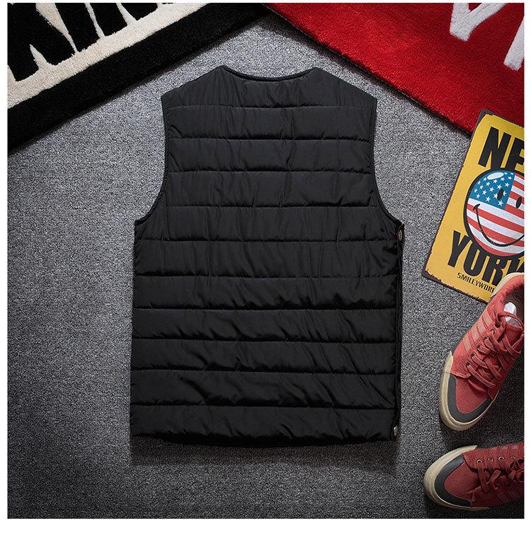 Men's Autumn/Winter Level 2 Armor Thickened Sleeveless Vest - Warm Cotton Slim Fit Trend.