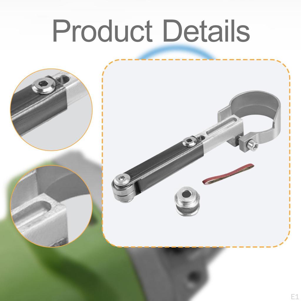 Sanding Belt Adapter for Grinders Mini Sander Conversion Kit Aluminum Alloy Professional