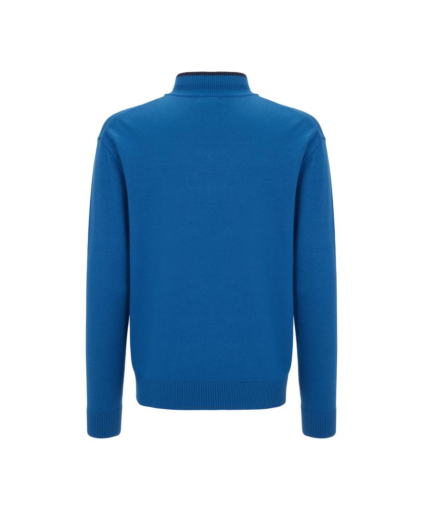 Antomas Atms Logo Knit Half Zip Men'S - Royal Blue