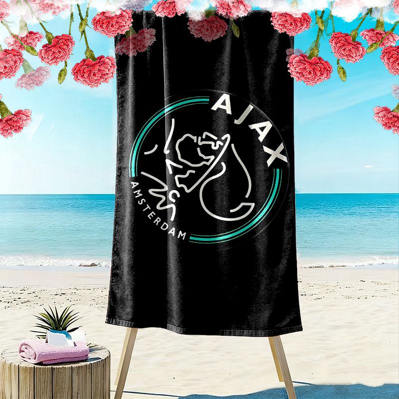 AFC Ajax Print Strandtuch, Großes Weiches Schnelltrocknendes Handtuch für Strand Camping Schwimmen