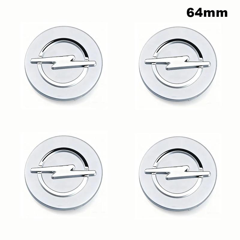 4pcs 58mm 64mm Wheel Center Cap Logo Hub Cover Badge Emblem Fit For Opel Insignia Astra Antara J H G F Corsa Zafira Tigra Mokka