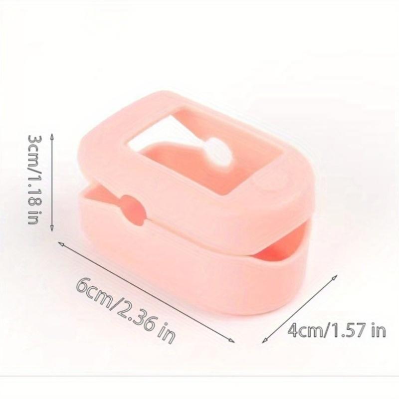 1pc Silicone Finger Protector Sleeve, Medical Pulse Oximeter Storage Case, Flexible Finger Cushion Bracket for Travel and Business Use
