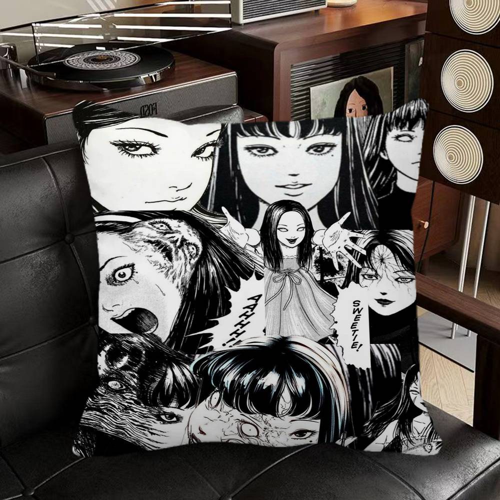 Japan Anime Junji Ito Pillow Case Square Pillow Bedroom Sofa Leisure Comfort Cushion Car Home Decoration