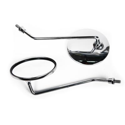 LMoDri 2 piezas/par Espejo retrovisor universal para motocicleta Forma redonda Espejos laterales retrovisores Para motocicleta Con 8mm
