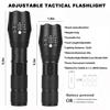 EDC Flashlight Zoomable High Lumens Tactical Light Portable Aluminum Work Light Waterproof for Outdoor Camping Cycling Emergency