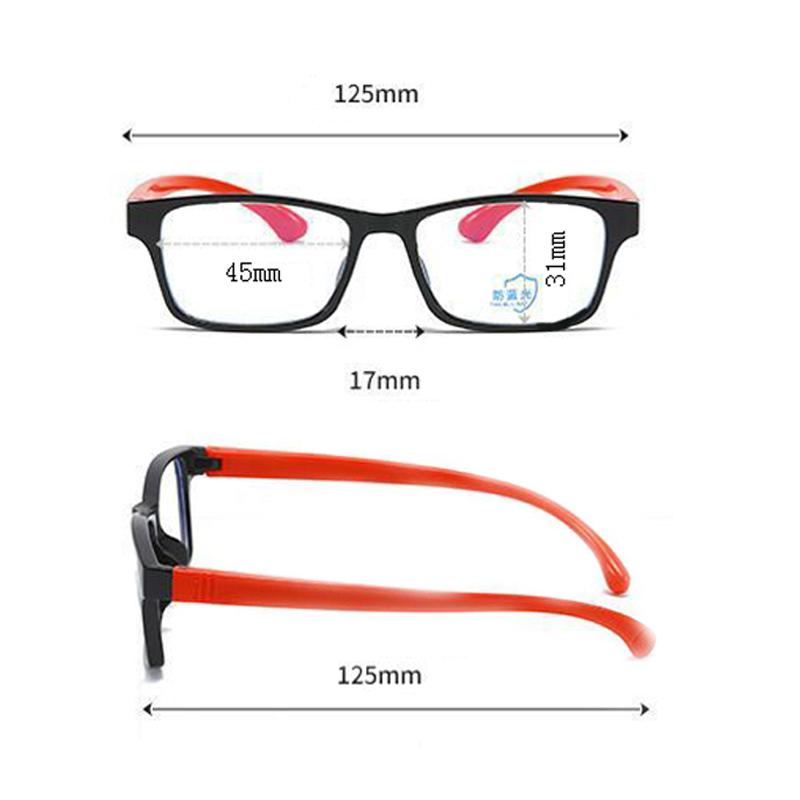 Kinder-Computerbrille, blaues Licht blockierende Gaming-Brille, High-Definition-Brille, Kinder-Anti-Blue-Ray-Brille, Silikonrahmen