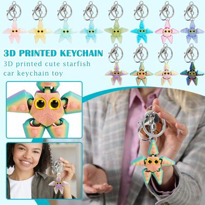 3D Printed Cute Three-dimensional Keychain Schoolbag Small Pendant Gift Small Ornament