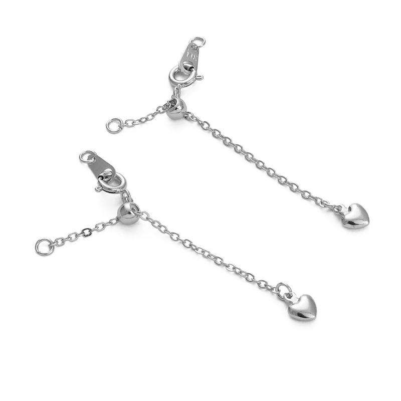 Multipurpose Adjustable Length Chain Lobster Clasp Extension Chain Charm Pendant for Comfort Fits Jewelry Accessory